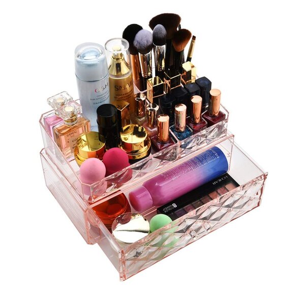 Women's Makeup Organizer Acrylic Cosmetic Storage Drawers and Jewelry Display - Picture 5 of 5
